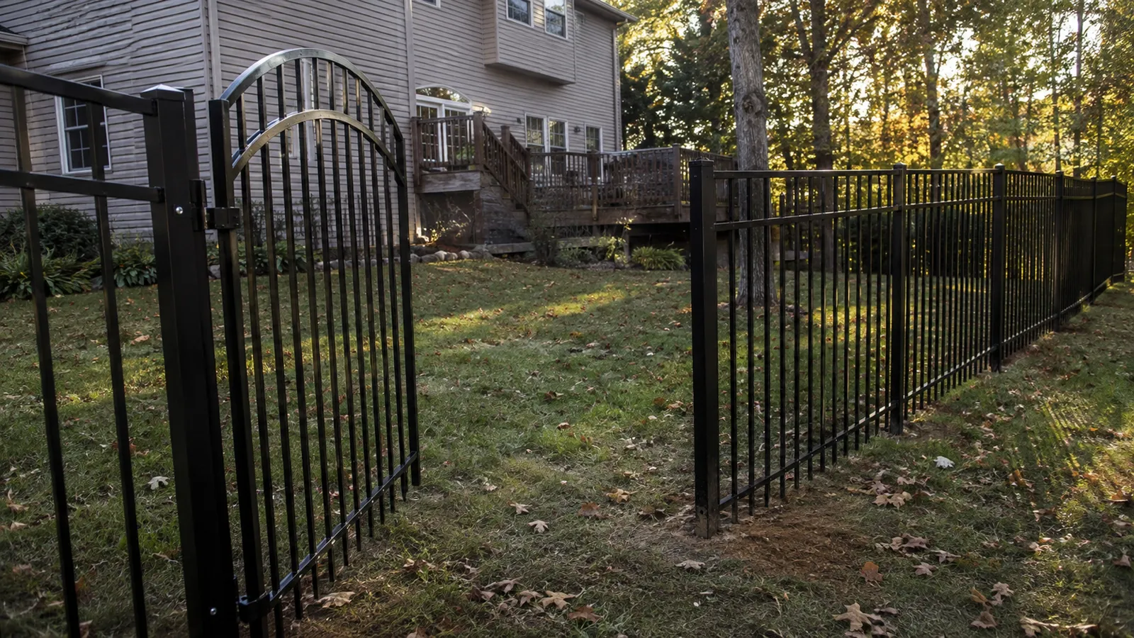 Aluminum fence installation by Sturgill Handyman Services in London, KY - photo 4