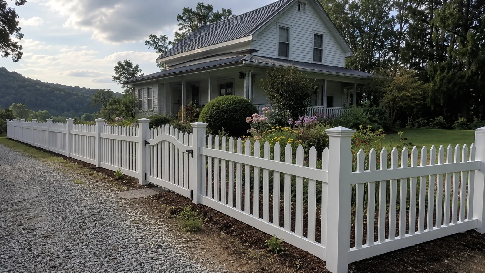 Vinyl fence installation by Sturgill Handyman Services in London, KY - photo 3