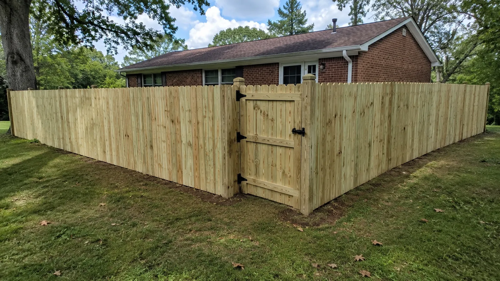 Wood privacy fence by Sturgill Handyman Services in London, KY - photo 2
