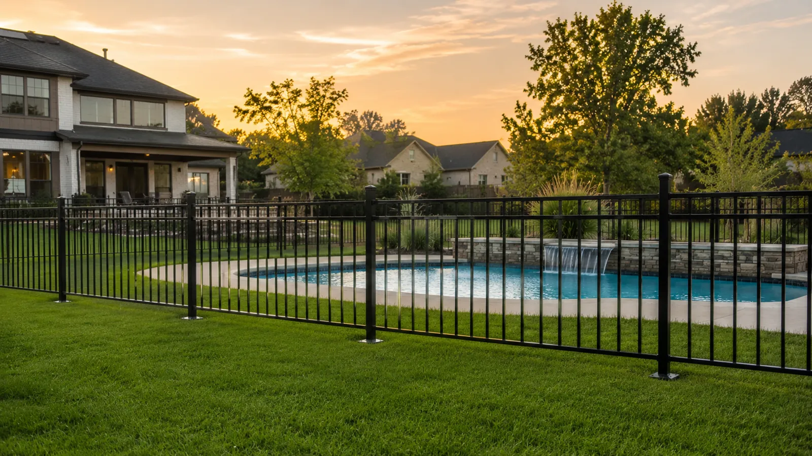Aluminum fence installation by Sturgill Handyman Services in London, KY - photo 1