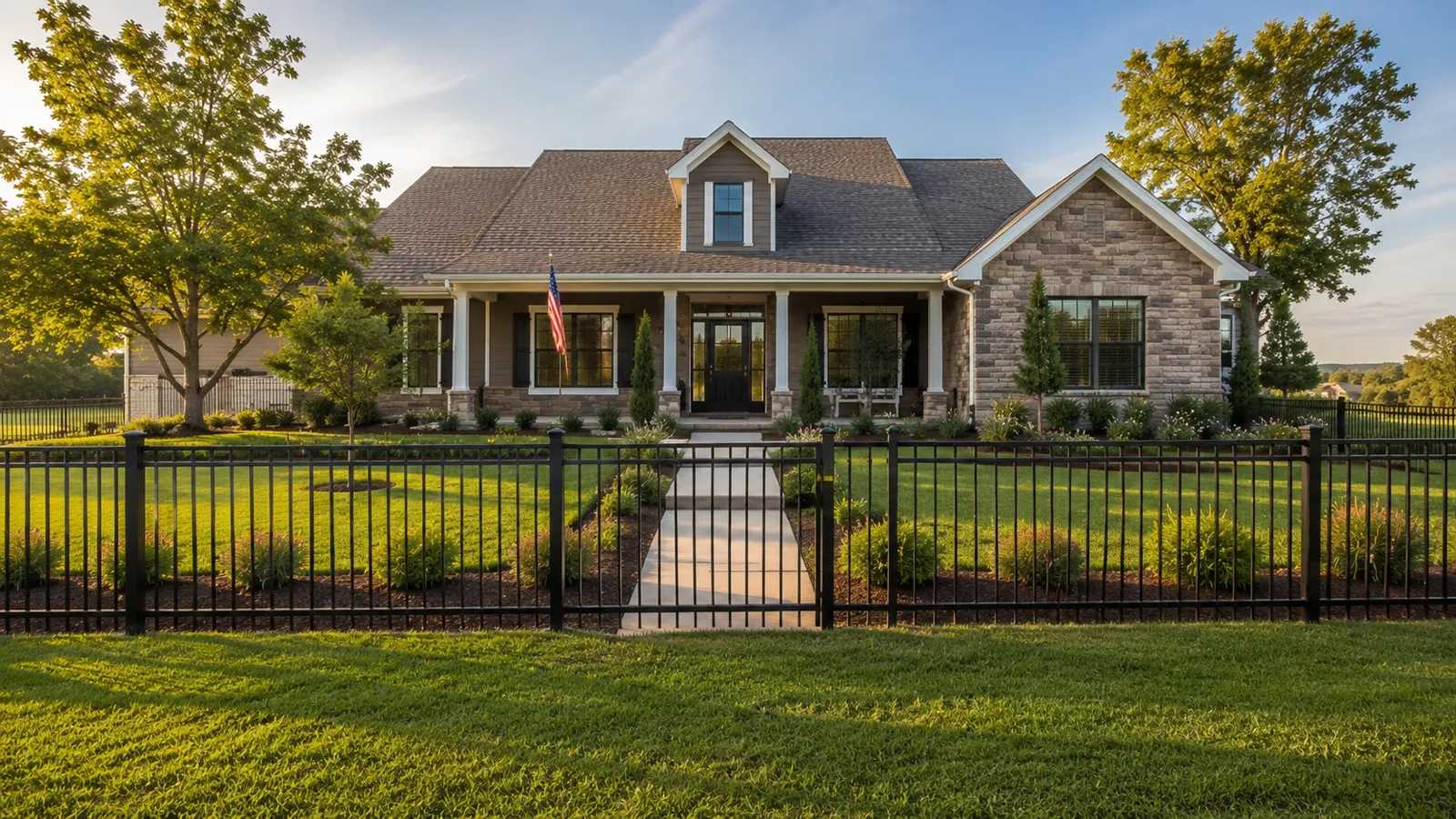 Aluminum fence installation by Sturgill Handyman Services in London, KY - photo 5