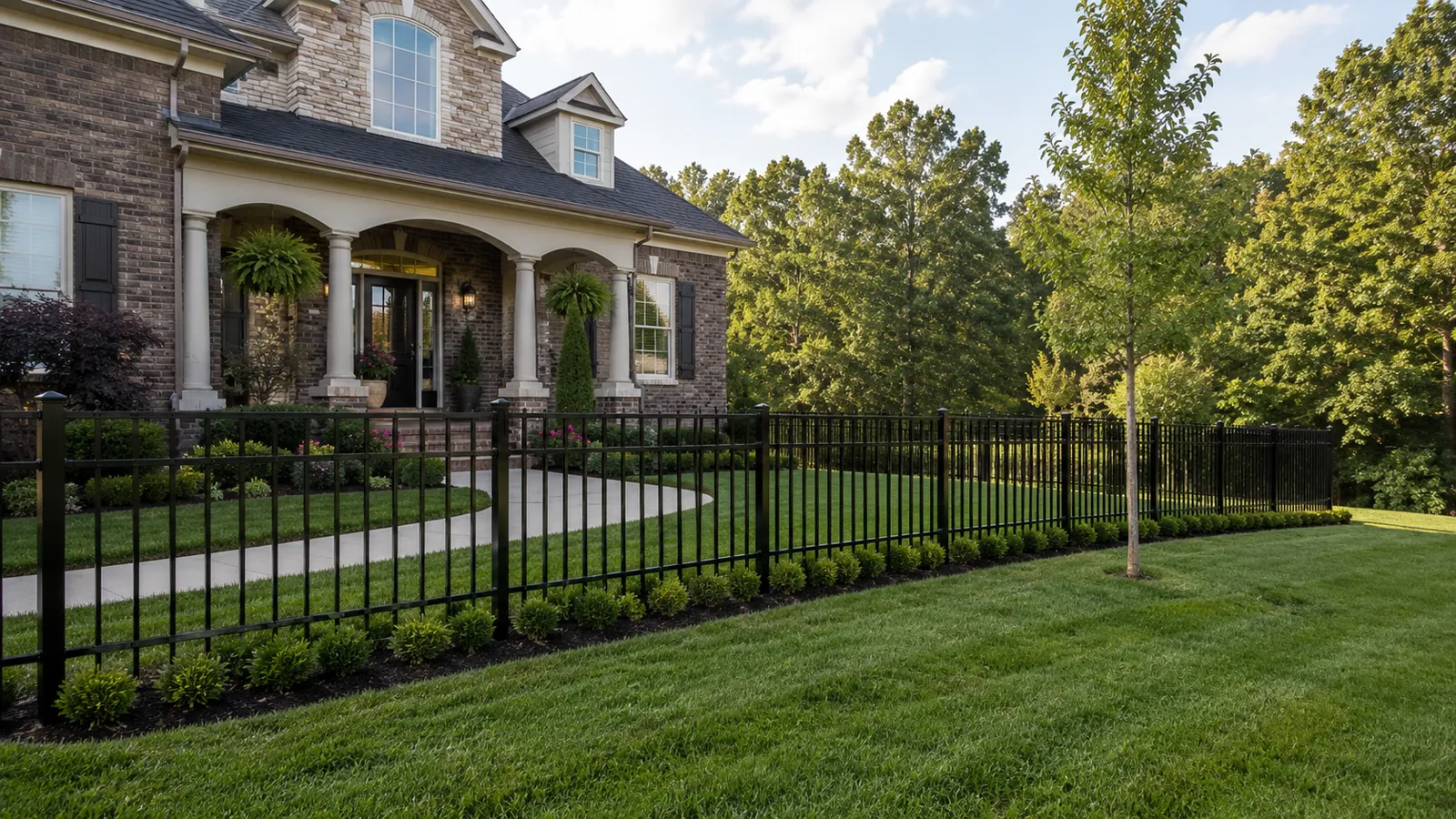 Aluminum fence installation by Sturgill Handyman Services in London, KY - photo 6