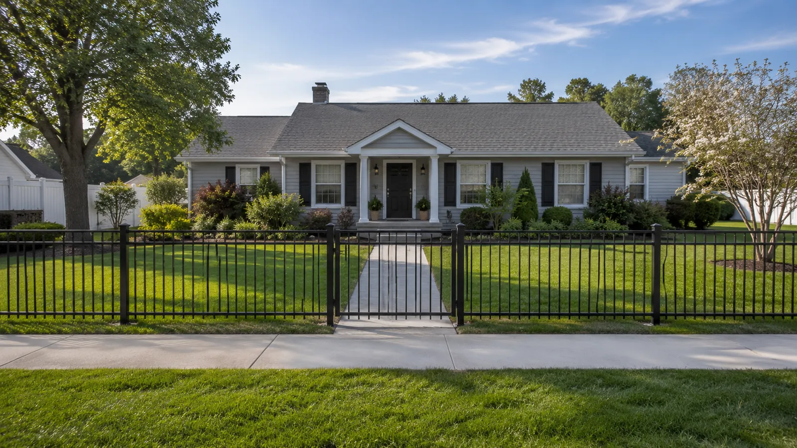 Aluminum fence installation by Sturgill Handyman Services in London, KY - photo 7